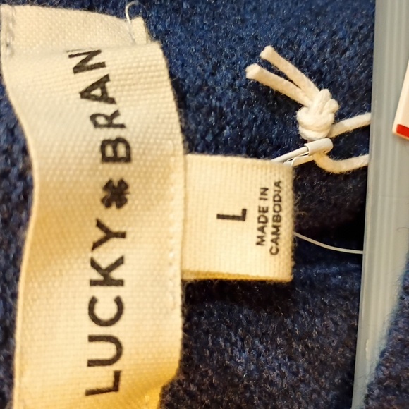 New! Lucky Brand Horseshoe Crewneck Size Large - Picture 6 of 8